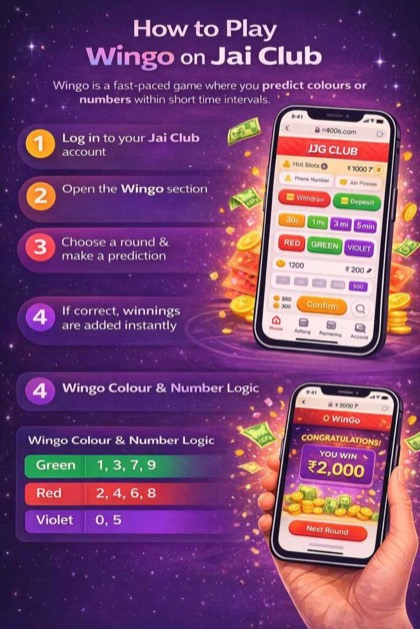 JaiClub WinGo screen